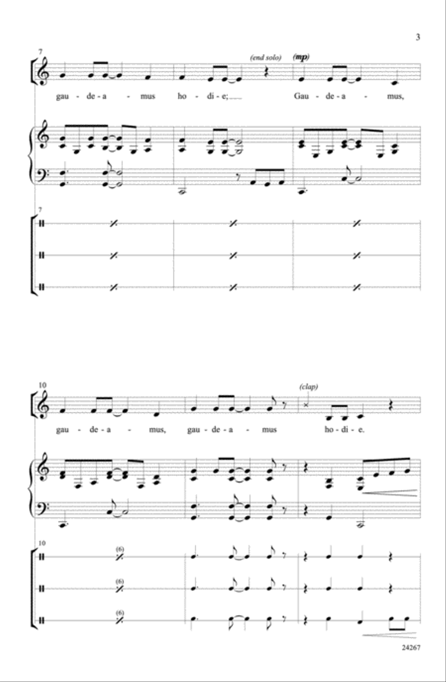 Gaudeamus Hodie Gaudeamus Hodie 2-Part scores gallery preview page 2