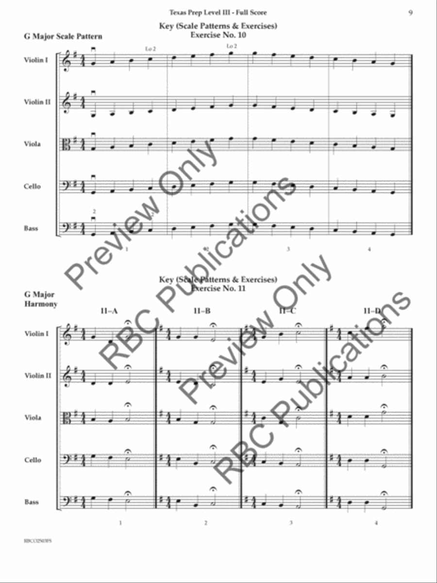 Texas Prep Level III Texas Prep Level III Orchestra scores gallery preview page 8