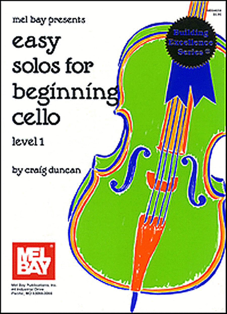 Easy Solos for Beginning Cello Level 1 Cello scores gallery preview page 1