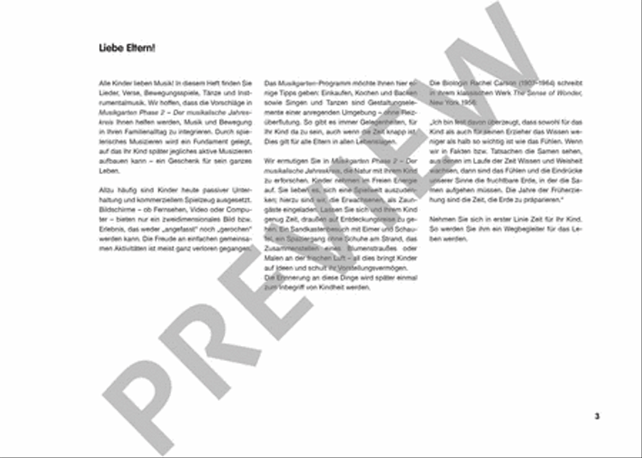 Musikgarten 2 - Herbst/Winter - Liederheft mit CD Vol. 2 CD scores gallery preview page 5