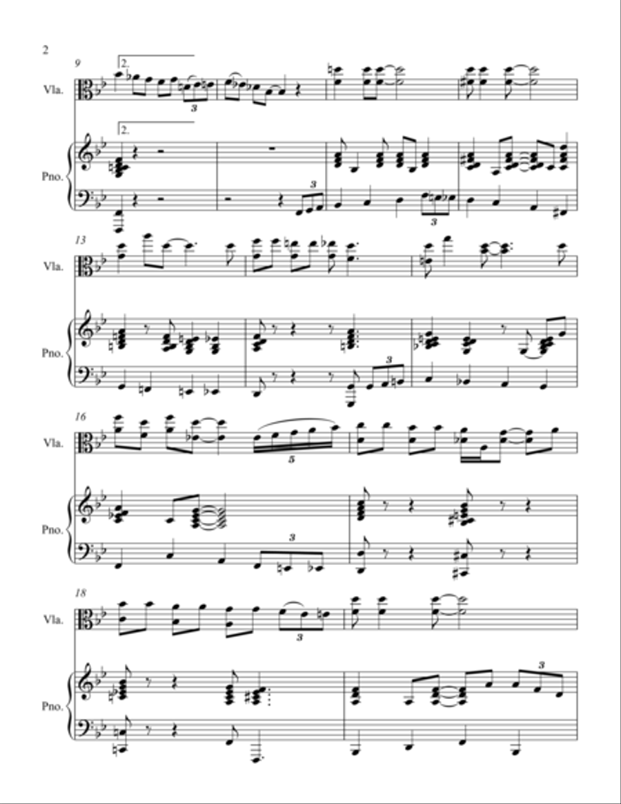 Basin Street Blues Basin Street Blues String Duet scores gallery preview page 2