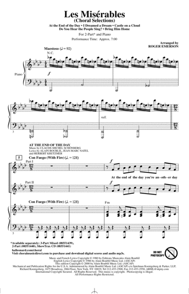 Les Miserables (Choral Selections) (arr. Roger Emerson)