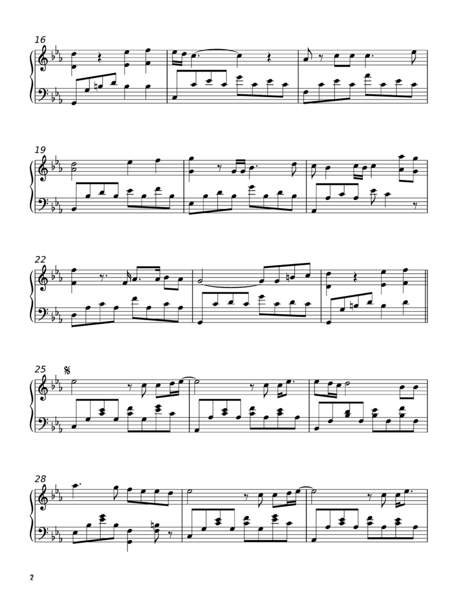 Cuts Like A Knife Easy Piano scores gallery preview page 2