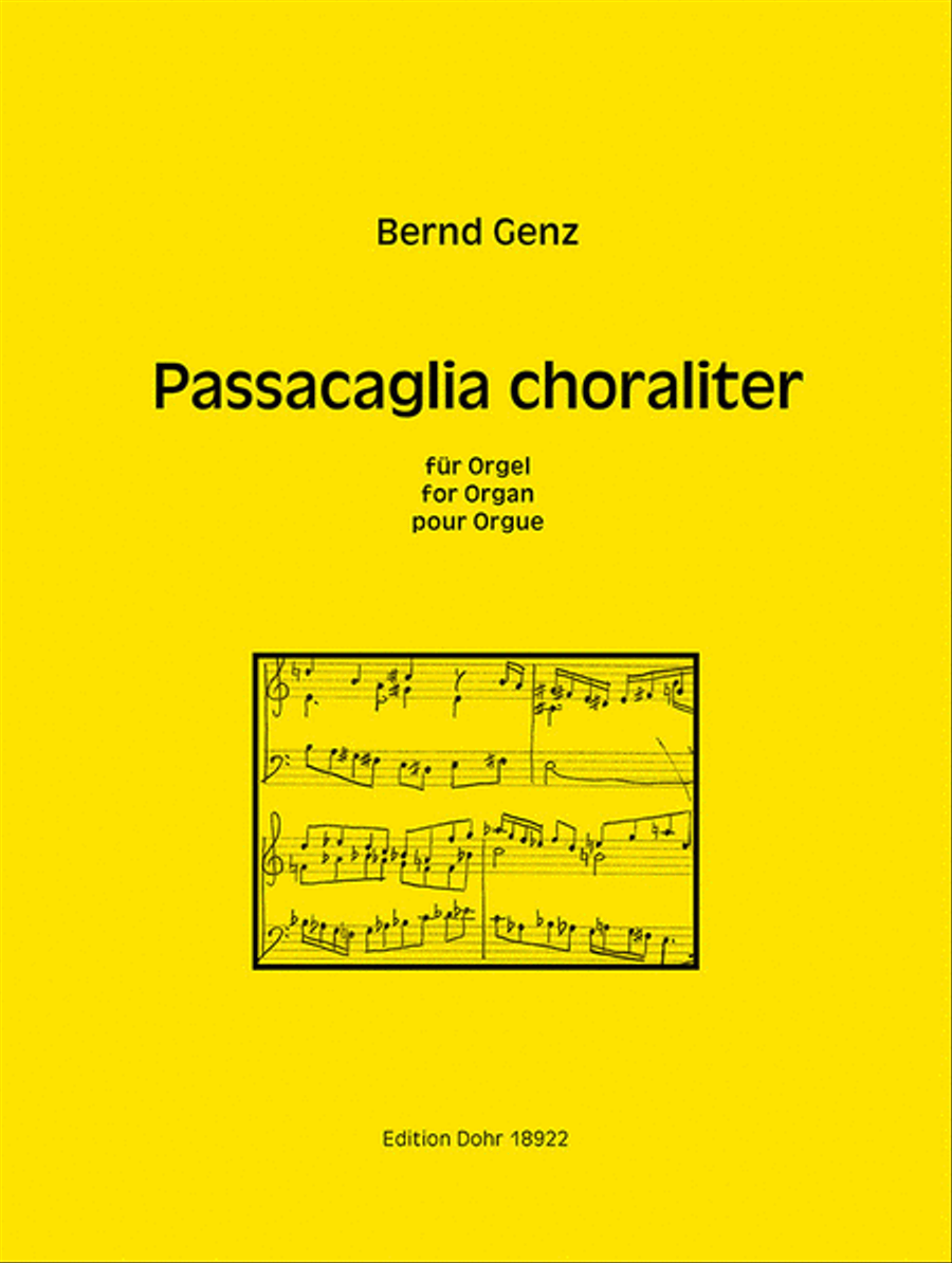 Passacaglia choraliter für Orgel (2017)