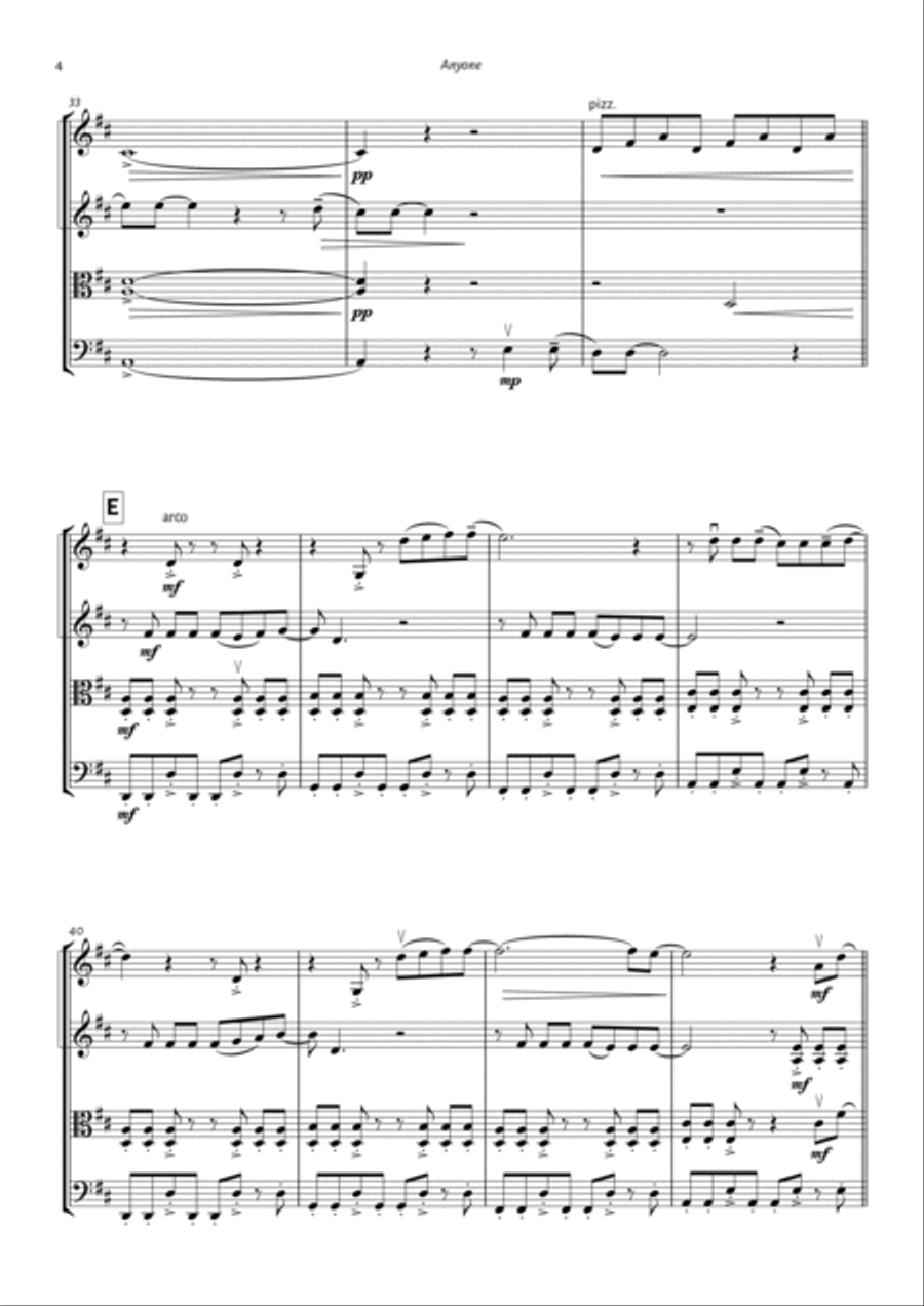 Anyone String Quartet scores gallery preview page 4