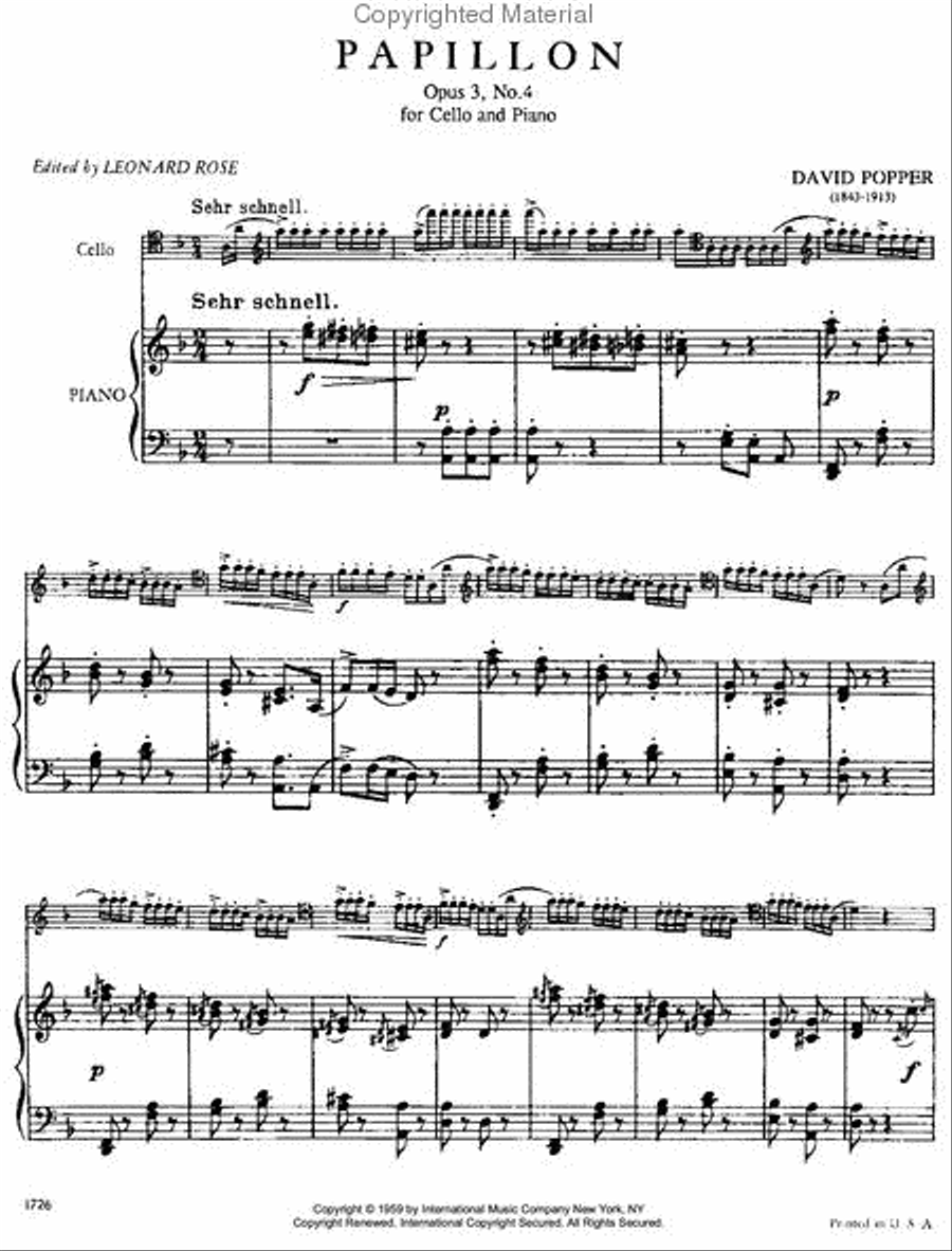 Papillon, Opus 3 Papillon, Opus 3 Piano Accompaniment scores gallery preview page 2