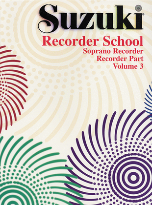 Book cover for Suzuki Recorder School (Soprano Recorder), Volume 3