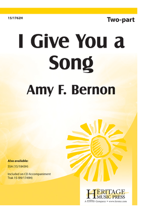 Book cover for I Give You a Song