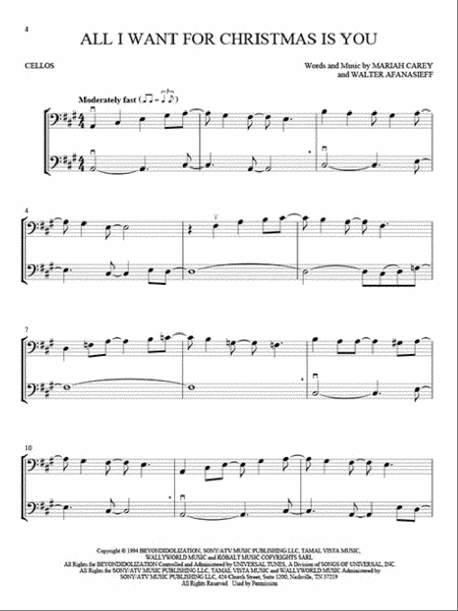Two outlet cellos christmas