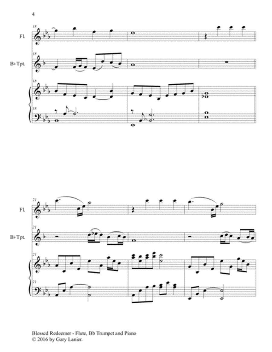 3 FAVORITE HYMNS (Trio - Flute, Bb Trumpet & Piano with Score/Parts) image number null