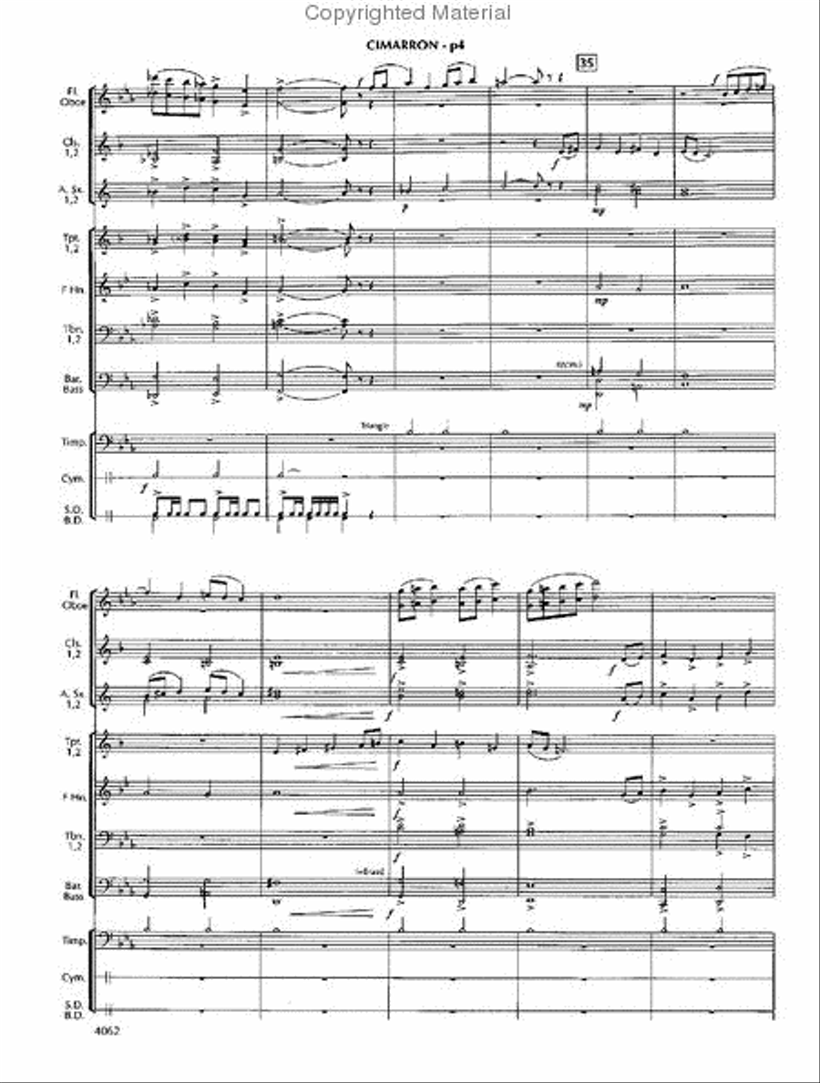 Cimarron Trail Cimarron Trail Concert Band scores gallery preview page 5