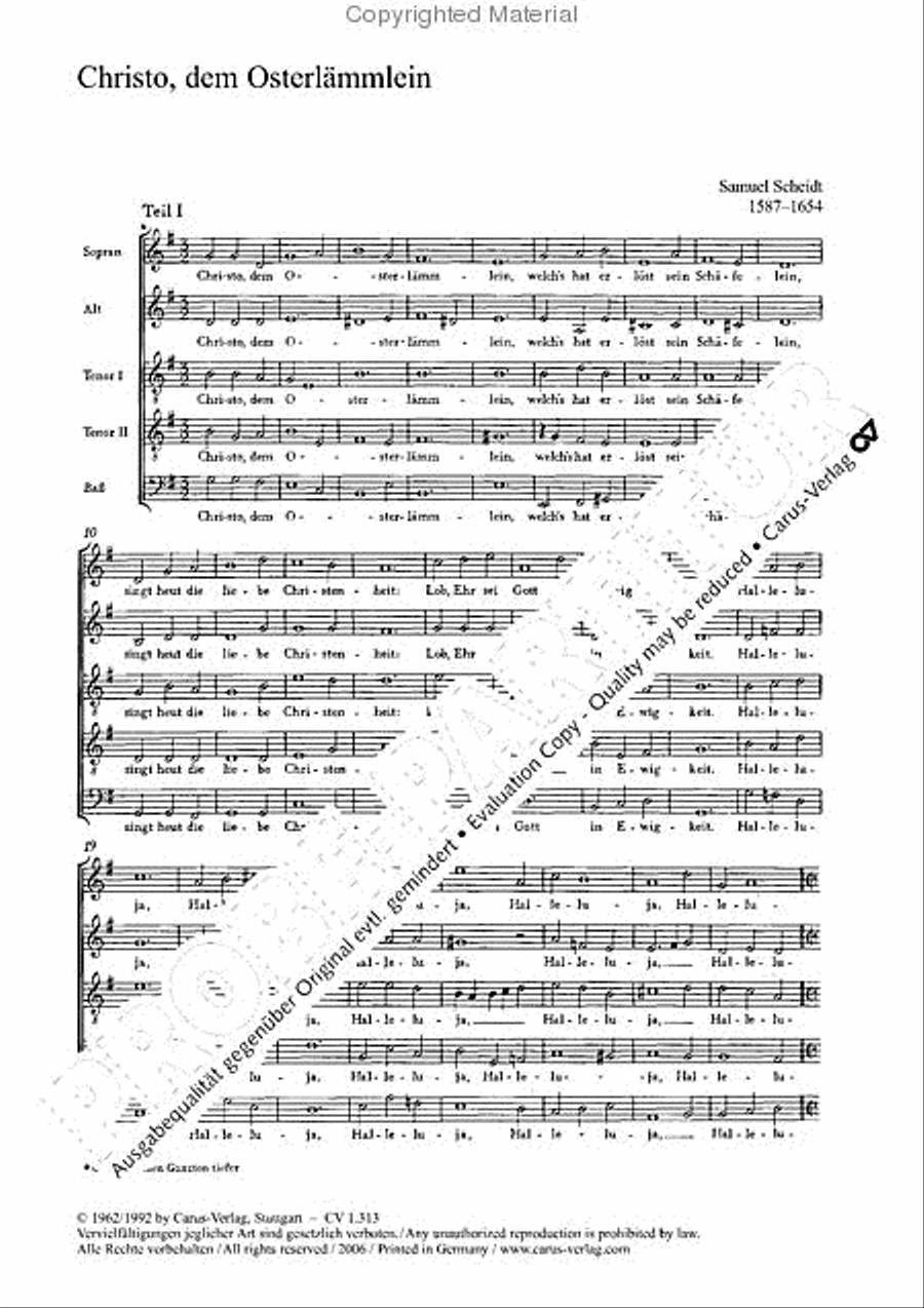 Christo, dem Osterlammlein SATTB scores gallery preview page 4