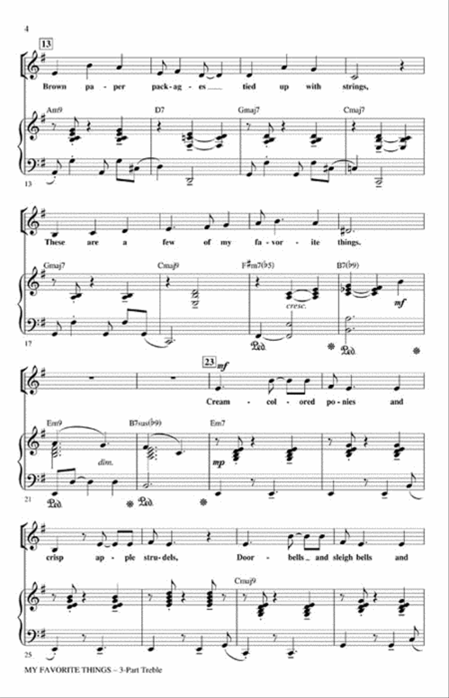 My Favorite Things 3-Part scores gallery preview page 3
