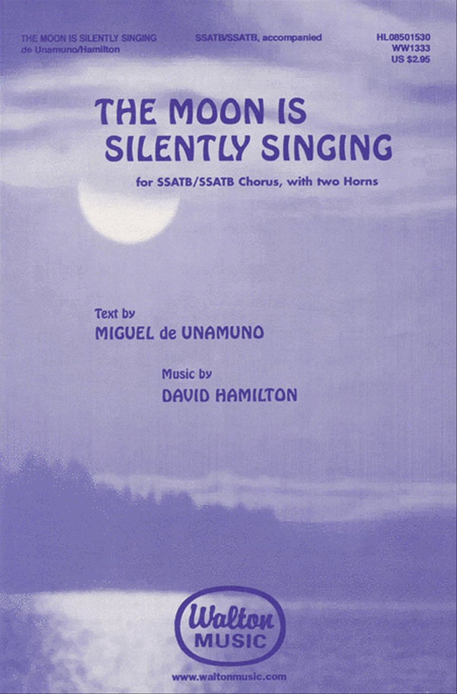 The Moon Is Silently Singing SSATB scores gallery preview page 1