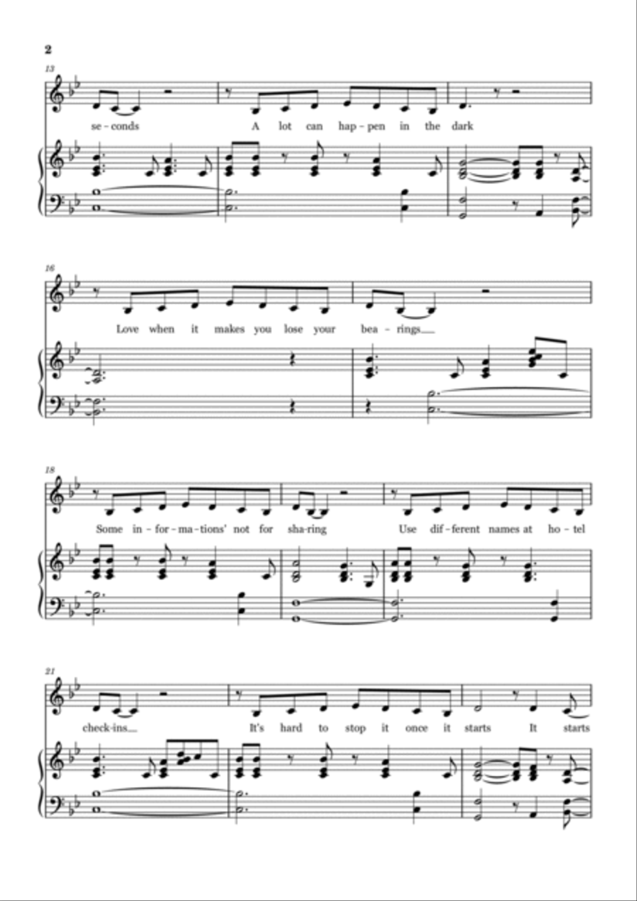 Billie Bossa Nova Voice scores gallery preview page 2