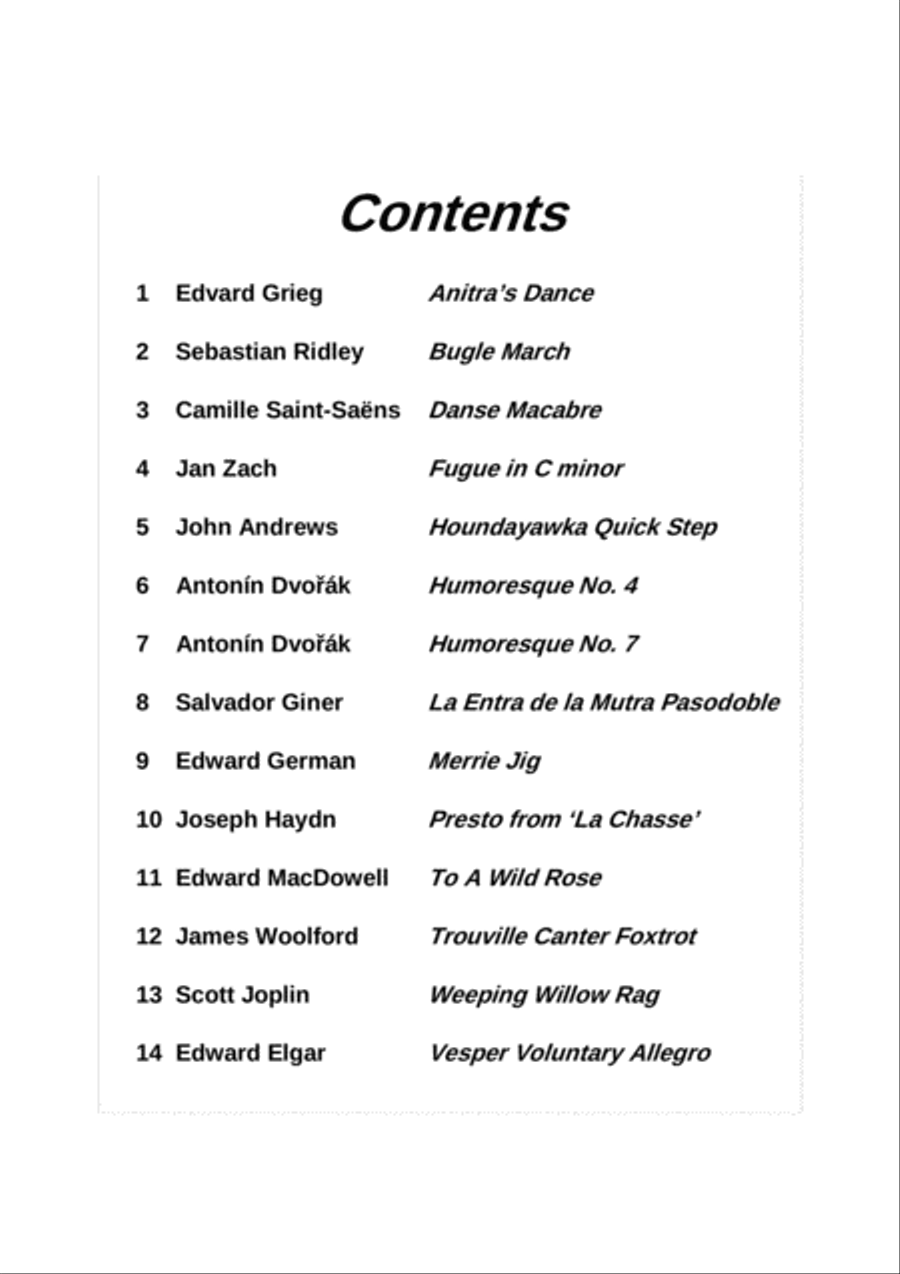 14 Original Saxophone Quartets - Score & Parts (SATB) Saxophone Quartet scores gallery preview page 3