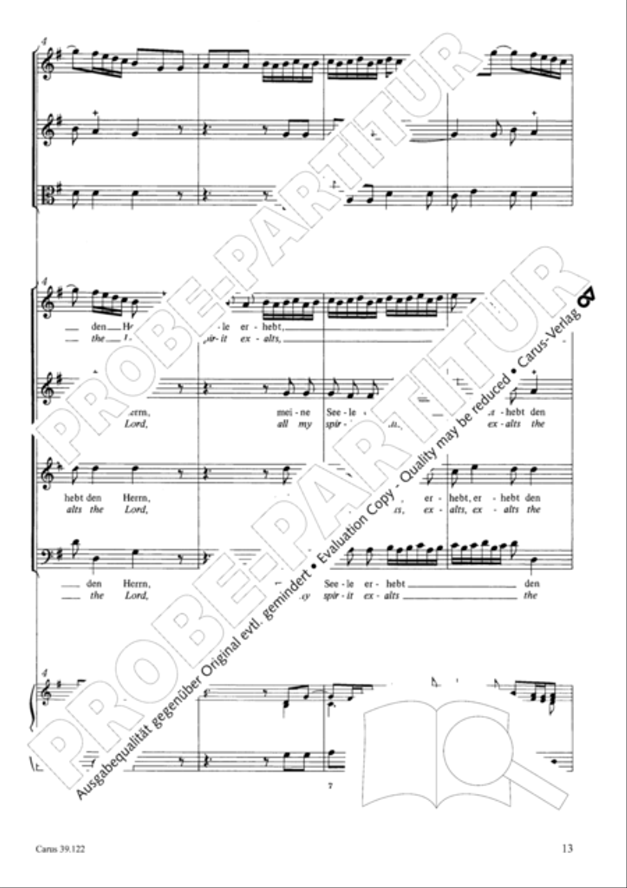 All my spirit exalts (With my spirit I praise the Lord) 4-Part scores gallery preview page 14