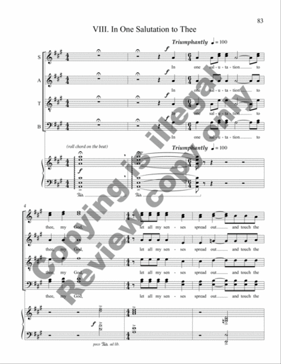 The Golden Harp 4-Part scores gallery preview page 44
