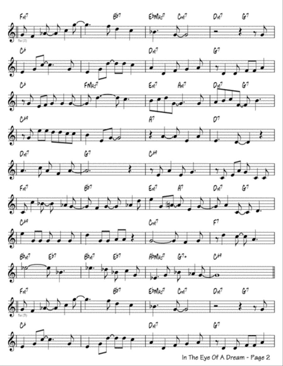 In The Eye Of A Dream Flute Solo scores gallery preview page 2