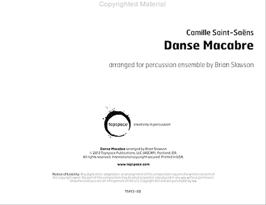 Danse Macabre Percussion Ensemble scores gallery preview page 2