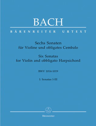 Book cover for 6 Violin Sonatas, Volume 1 (I-III)