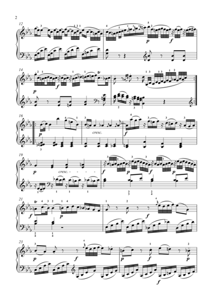 Sonata in E flat Major K.282（Mozart）