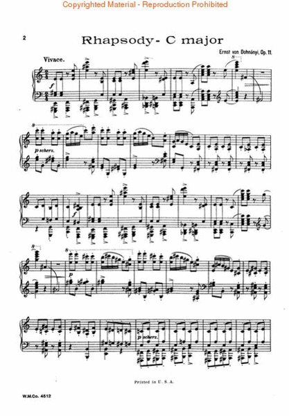 Rhapsodien in C Major, Op. 11, No. 3