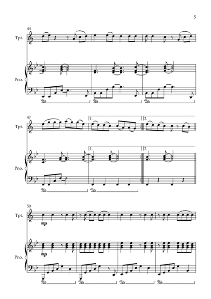 Shivers B-Flat Trumpet scores gallery preview page 5