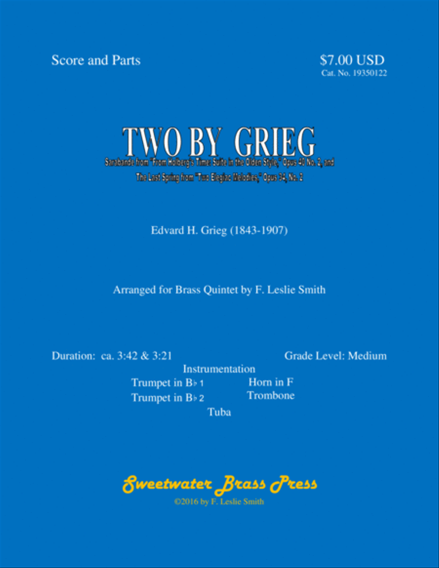 Two By Grieg: 