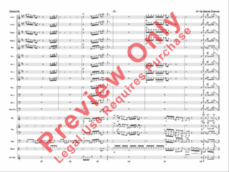 Hit the Ground Running Jazz Ensemble scores gallery preview page 26