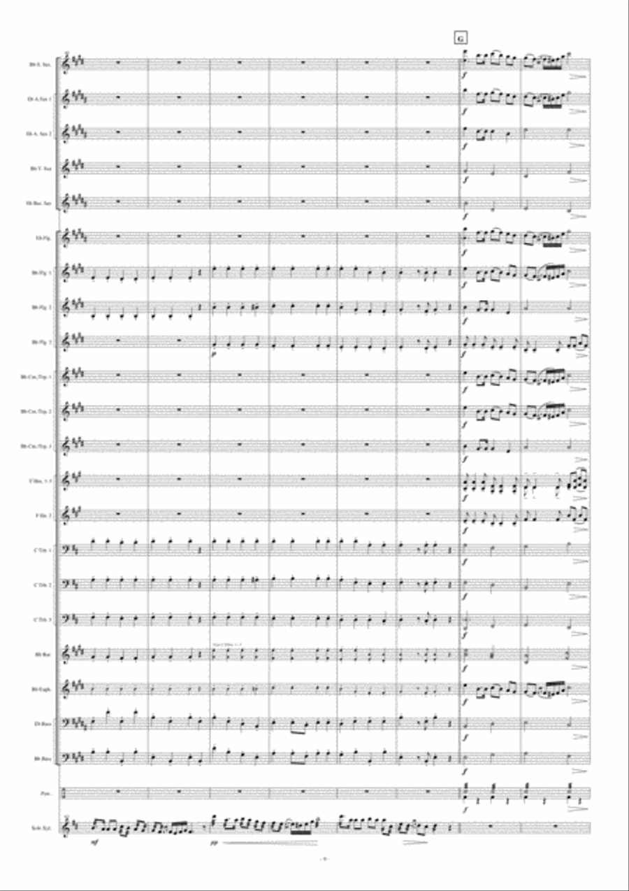 Czardas For Xylophone Fanfare Band scores gallery preview page 10