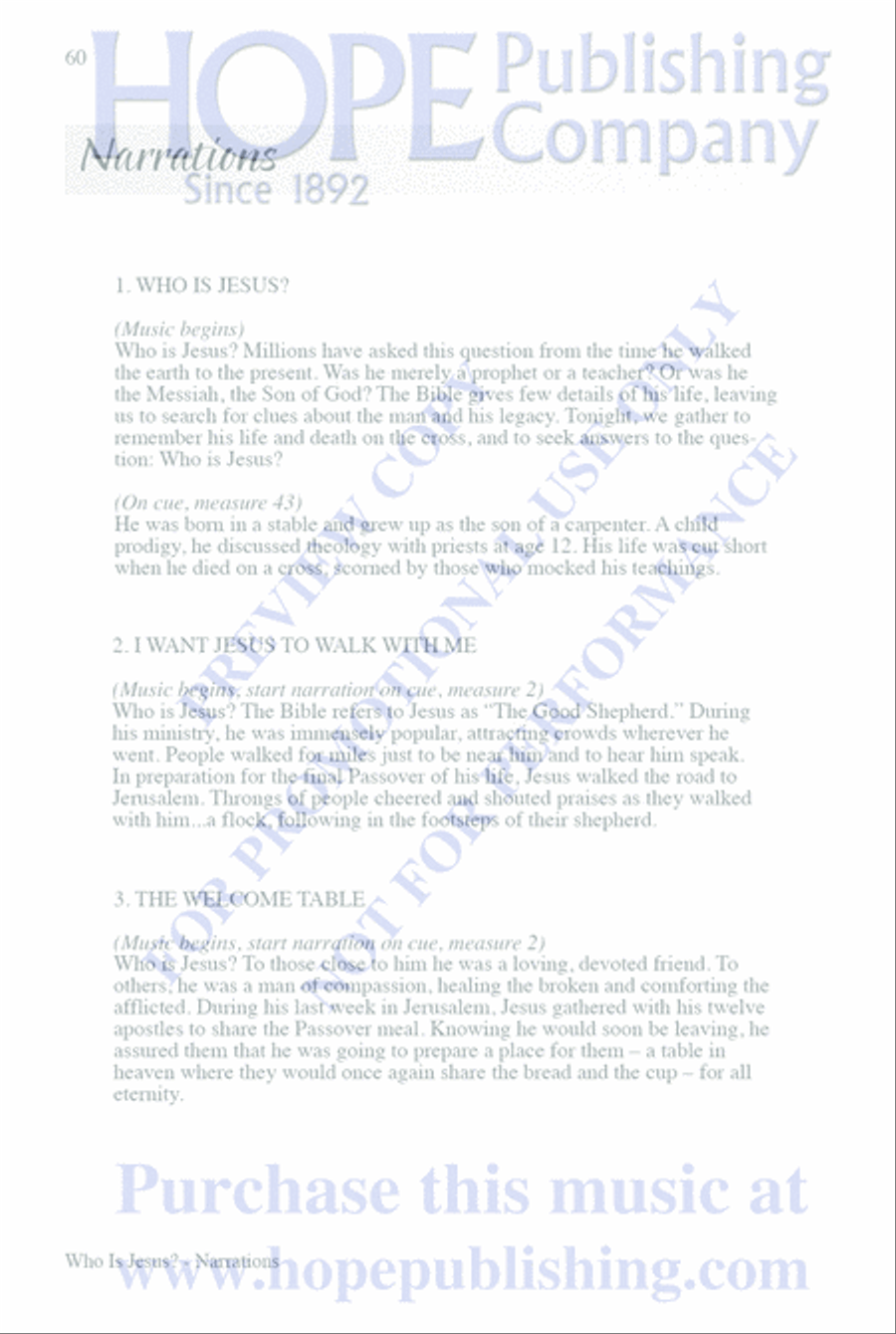 Who Is Jesus? 4-Part scores gallery preview page 64