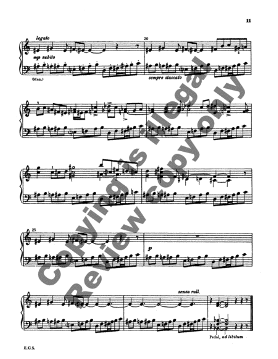 Four Short Pieces for Manuals Organ scores gallery preview page 10