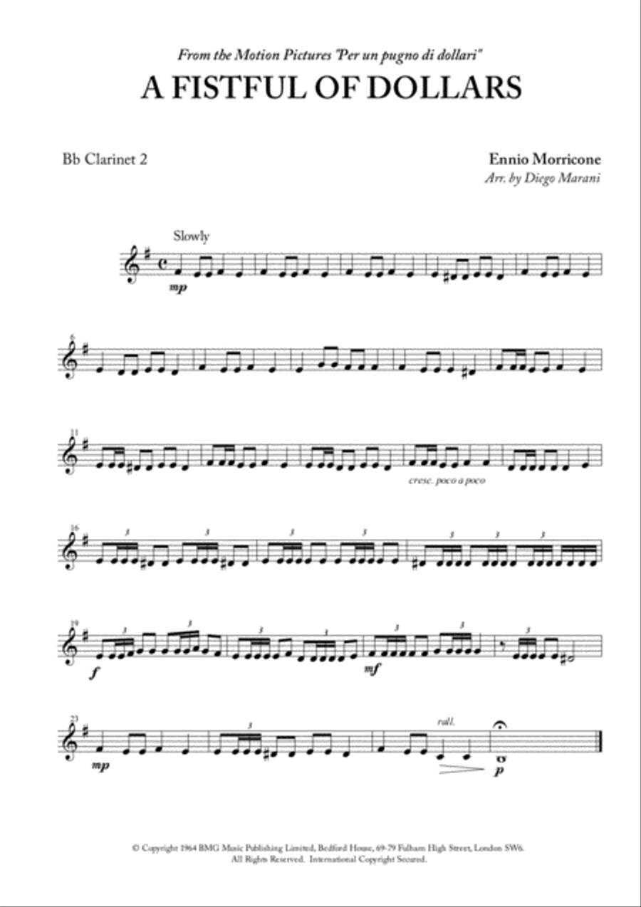 A Fistful Of Dollars A Fistful Of Dollars Woodwind Quartet scores gallery preview page 3