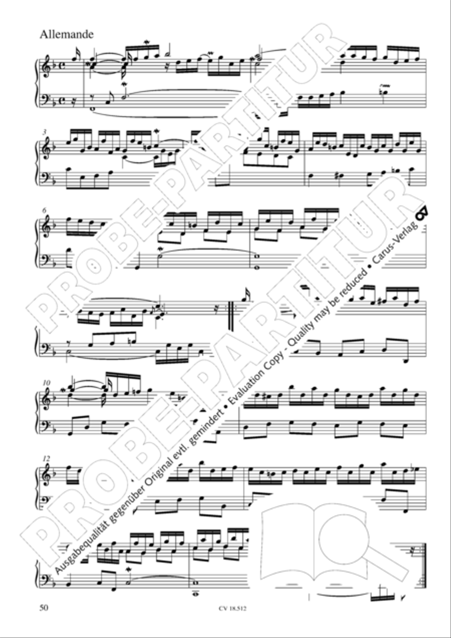 Six Suites Six Suites Harpsichord scores gallery preview page 51