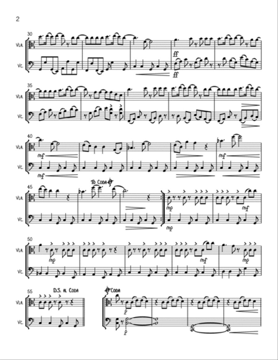 Material Girl String Duet scores gallery preview page 2