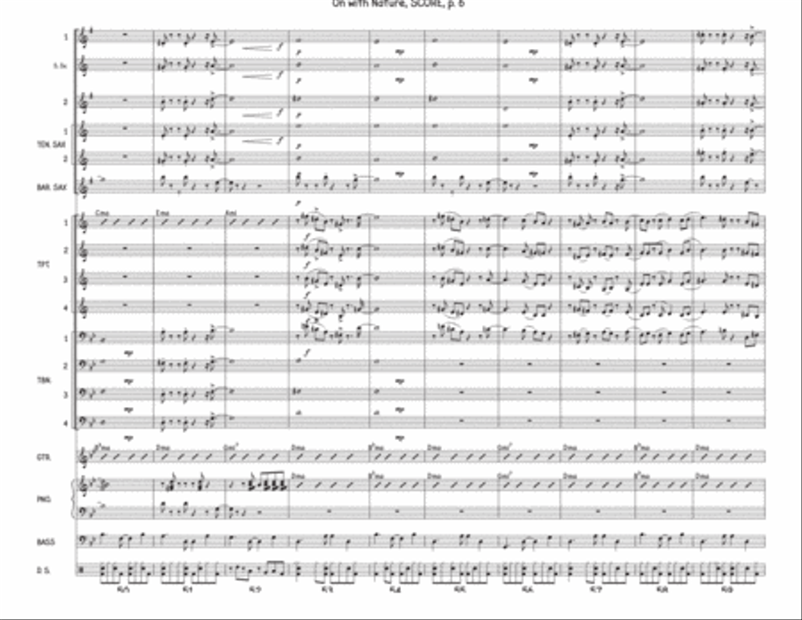 On With Nature Jazz Ensemble scores gallery preview page 6