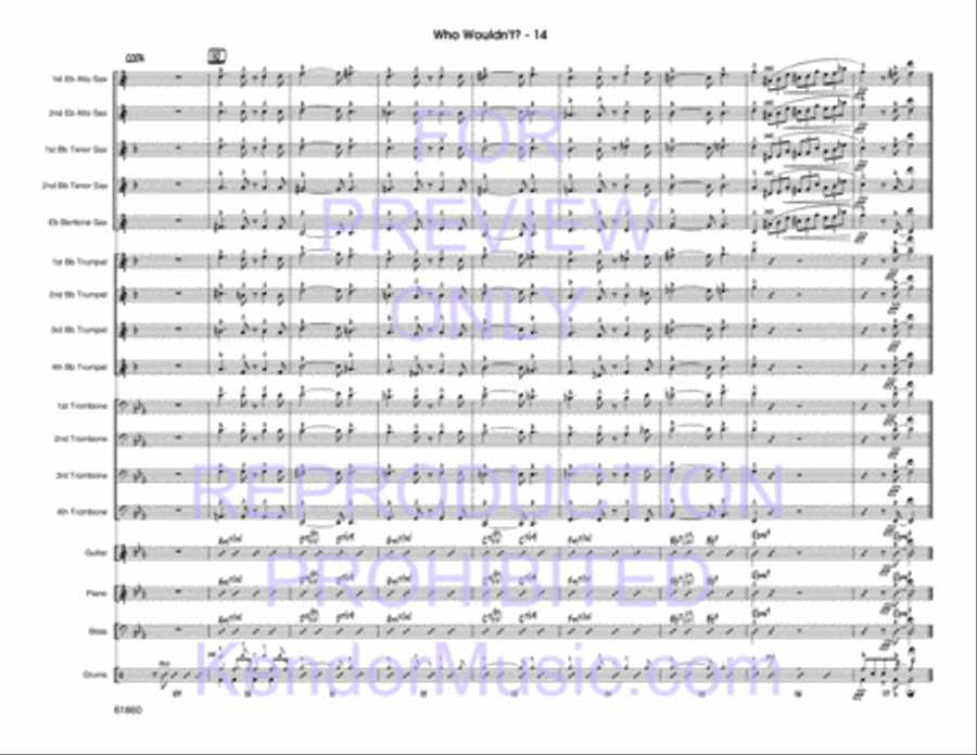 Who Wouldn't? Jazz Ensemble scores gallery preview page 15
