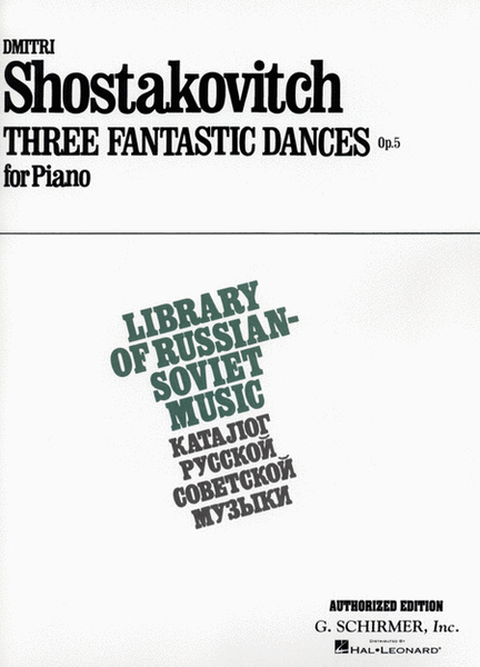 3 Fantastic Dances, Op. 5