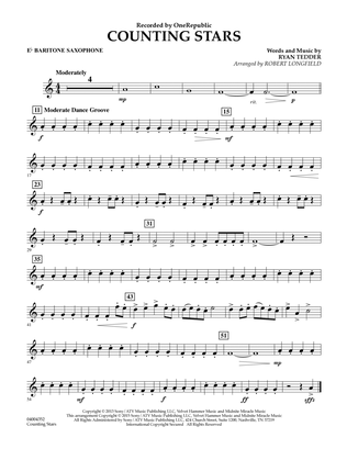 Counting Stars - Eb Baritone Saxophone