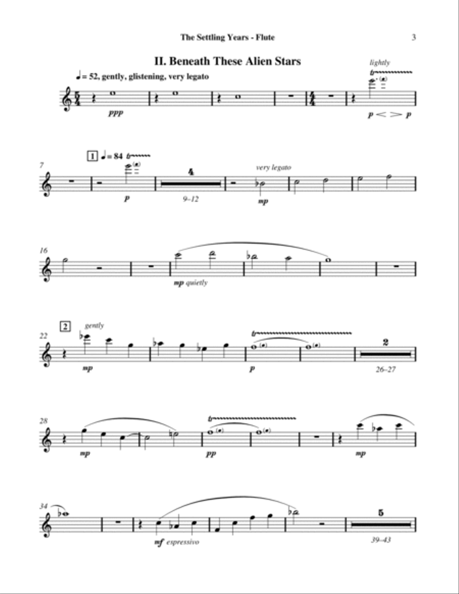 The Settling Years Choir scores gallery preview page 3