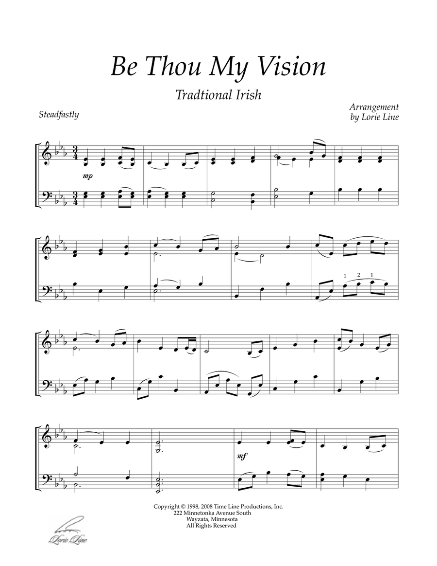 Be Thou My Vision Piano Solo scores gallery preview page 2