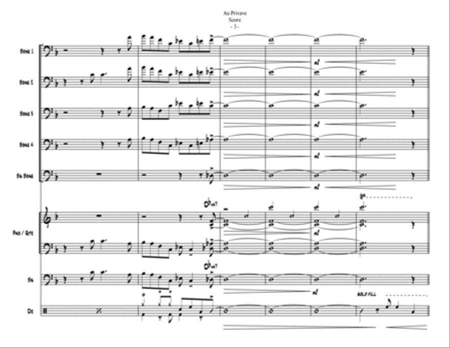 Au Privave Brass Quintet scores gallery preview page 4