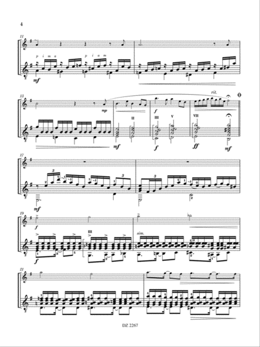 Prélude et Shuffle Danse Prélude et Shuffle Danse Classical Guitar scores gallery preview page 4