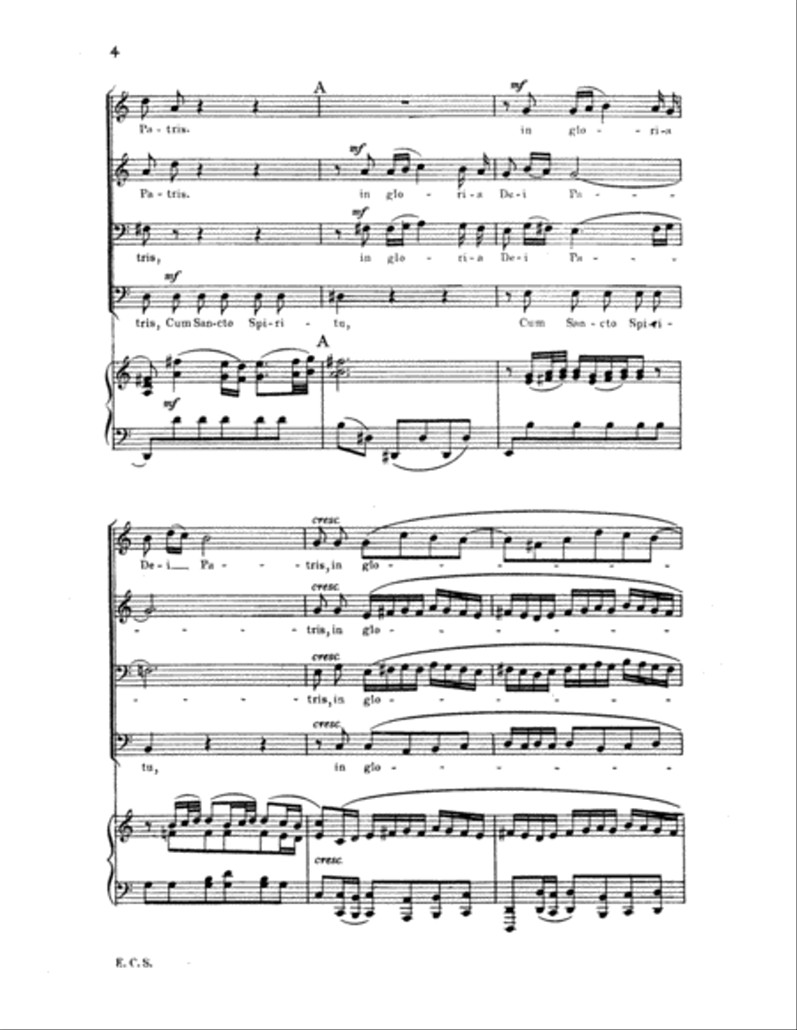Mass in B Minor: Cum Sancto Spiritu TTBB scores gallery preview page 5