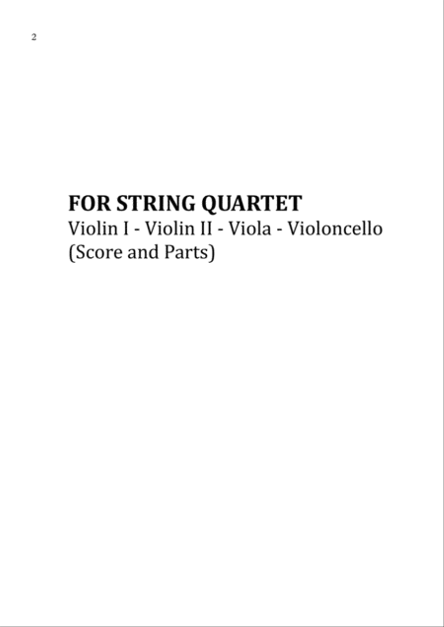Faded String Quartet scores gallery preview page 2