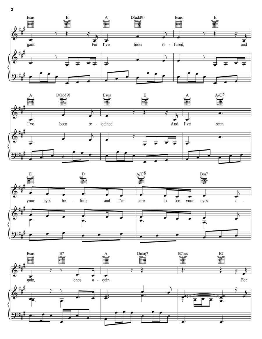 I've Been This Way Before Piano, Vocal, Guitar scores gallery preview page 2