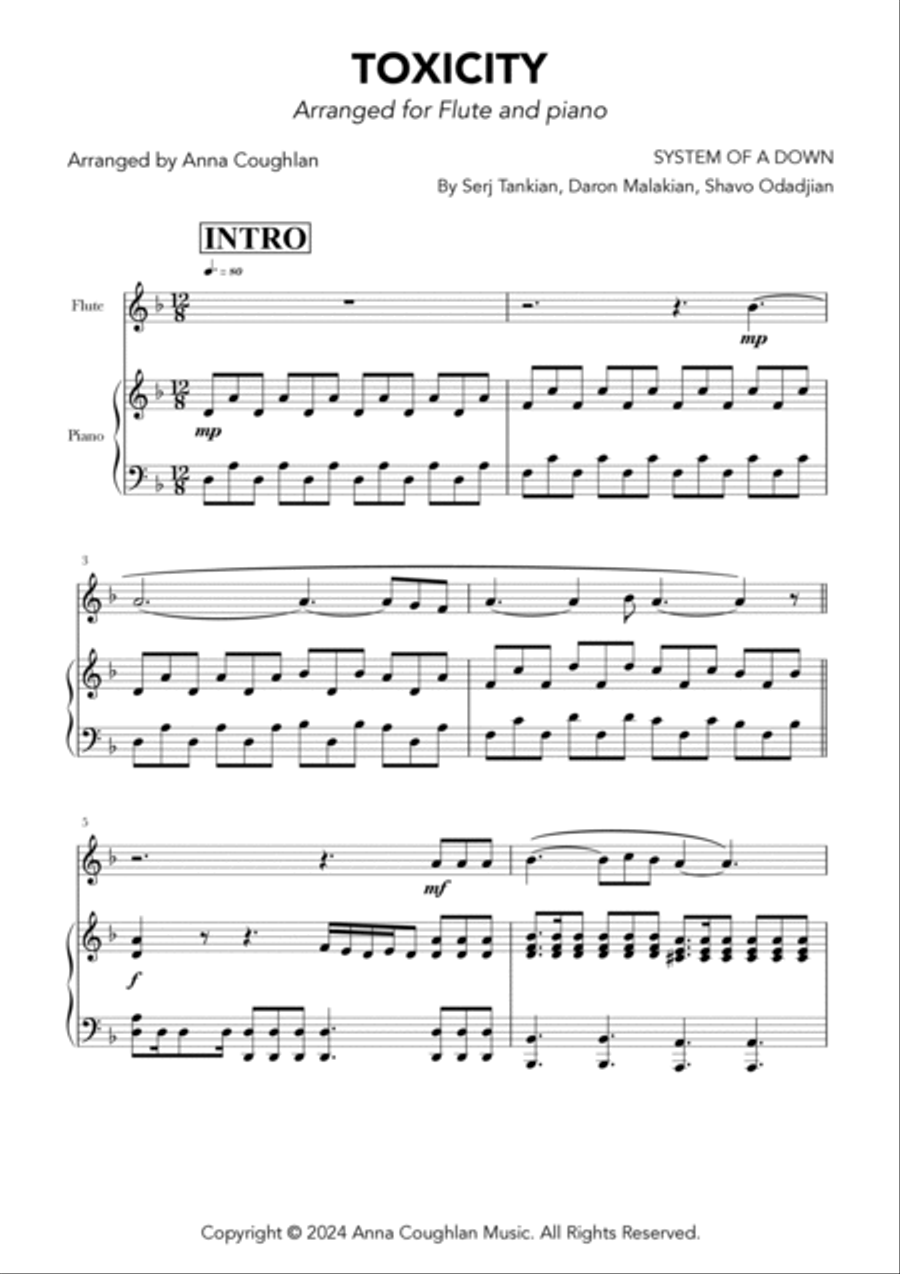Toxicity Flute scores gallery preview page 4