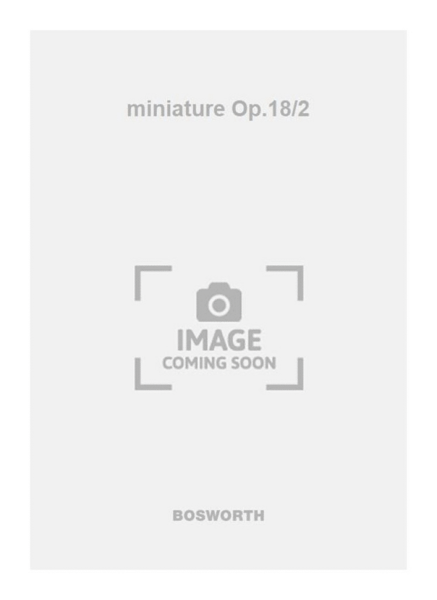 miniature Op.18/2 miniature Op.18/2 Piano Solo scores gallery preview page 1