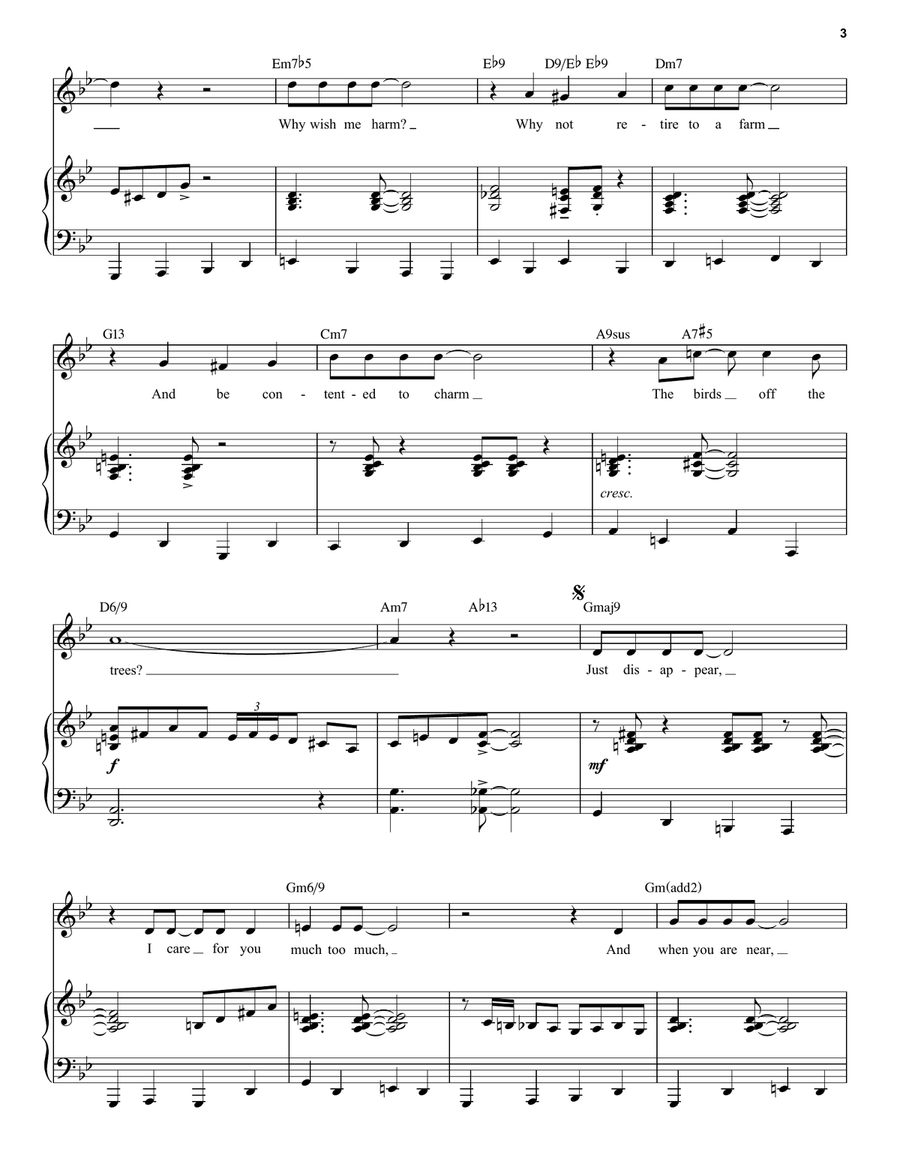 Get Out Of Town [Jazz version] (from Leave It To Me) (arr. Brent Edstrom) Voice scores gallery preview page 3